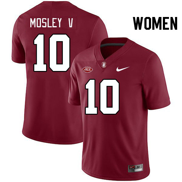 Women #10 Emmett Mosley V Stanford Cardinal 2024 ACC Conference College Football Jerseys Stitched-Ca